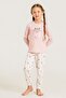 Girl's Sweet Bear Pink Long Sleeve Pajama Set Rp3911-C-V1 - 7