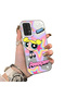 Samsung Galaxy A13 Compatible Silicone Edge Hard Back Case Couple Phone Case with Cartoon Pattern