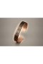 Adjustable copper geometric baklava patterned bracelet with gift - 3