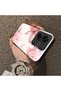 Poco M6 Compatible Silicone Edge Hard Back Case Couple Phone Case with Floral Pattern - 4