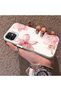 حافظة هاتف متوافقة مع iPhone 12 مصنوعة من السيليكون ذات حافة صلبة وخلفية صلبة بنمط زهور - 2