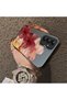 Samsung Galaxy A14 Compatible Silicone Edge Hard Back Case Couple Phone Case with Floral Pattern - 4