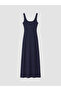 Lcw Vision Navy Blue Square Neck Bodycon Dress - 6