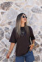 Coffee Oversize Basic Tshirt - 2