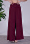 Nills Crepe Fabric Elastic Waist Comfortable Fit Women's Trousers Nills00004