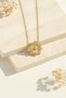 Yellow Color Star Motif Zircon Stone Stylish Women's Necklace - 4