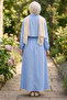 Sweatered Striped Dress Hijab - 3