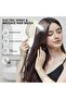 Rechargeable Electric Hair Detangling Brush with Auto Mist Spray, Red Light Therapy & One-Button Self-Cleaning: Pink Colour - 7