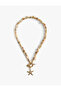 Pearl Detailed Beaded Starfish Necklace