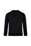 Black Regular Fit Crew Neck Sweatshirt - 3