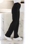 Fashionista Women's Black Wide Leg Jean Pants - 2