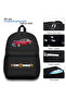 - Kids Backpack - Car - Black - 16-Inch/41cm - 4