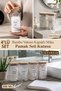 4-Piece Bamboo Lid Cotton Bath Set, 4 Types of Labels, Gift Bathroom Organizer, Acrylic Storage Container 300 ml - 2