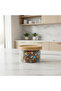 Ameco Crackle Glass Canister with Bamboo Wooden Lid – 180 ml - 2