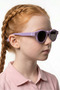 Yecil Light Purple Black Girls' Sunglasses - 3