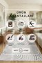 Machine Washable Non-Slip Base Stain-Resistant Digital Living Room Kitchen Balcony Carpet and Floor Mat - 4