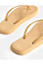 Women Beige Textured Casual Flip-Flops - 4