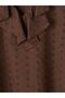 Lcw Vision Brown Ruffled V-Neck Embroidered Blouse - 6