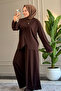 6612 - Stylish, Comfortable, Soft, Special Wanda Viscose Fabric, Diagonal Cut, Tunic Women's Set
