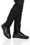 Black Genuine Leather Men's Casual Shoes 422 m - 3