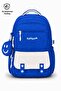 4-Piece Satin Fabric Waterproof Primary School Bag Set with Lunch Bag, Pen Holder and Accessory Bag - 4