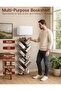 9-Tier Wooden Bookshelf with Built-in Lighting, Remote Control & Timer, Dimmable Tall Floor Book Shelf - 4