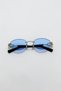 Ae-9926 Frameless Oval Women's Sunglasses with Uv400 Protection 56 with Gold Detail - 8