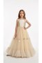 Handmade Rose Embellished Girl's Evening Dress, Cotton Lining, Special Occasion, Wedding, 8-12 Years Old - 5
