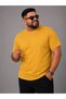 Round Neck Men's Oversized Solid Color Cotton Basic Tshirt