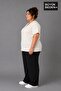 Süperlife Large Size Women's V-Neck Cotton Basic T-Shirt Navy Blue 3Xl-6Xl Spr26Btsk509 - 2