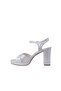 Women's Evening Dress Shoes with Platform Heel and Buckle - 4