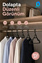 Rotating Head Clothes Hanger Plastic Clothing Hanger In-Cabinet Wardrobe Organizer 41X21X6 cm - 2