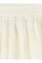 Lcw Vision Ecru Elastic Waist Embroidered Women's Trousers - 6