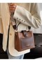 Women's Trendy and Fashionable Shoulder Bags, Ladies Versatile Tote Bag Handbag Clutch Bag Carrying Bag, Retro Large-capacity Bucket Bags Crossbody Bag Sling Bag Side Bag - 2
