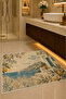 Non-Slip Base Washable Bathroom Mat Set Digital Printed 40X60-50X70-60X90'Cm - 2