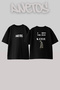 Kanye West_60 Design Printed Unisex Oversize Black Tshirt
