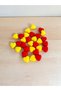 Mini Heart Decorative Scented Basket Yellow Red Soap (30 Pieces in the Basket, 2*2 cm) - 4
