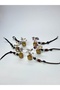 Fengshui Gold Para Keseli Fluorite Natural Stone Keychain