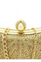 Women's Luxury Crystal Clutch Bag | Elegant Rhinestone Party Handbag with Pearl Clasp & Gold Chain | Bridal Wedding Purse - 5