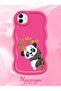 Samsung Galaxy A04 Compatible Case Camera Protector Red Silicone Couple Phone Case Panda Pattern - 2