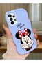Samsung Galaxy A23 Compatible Case Camera Protector Blue Silicone Couple Phone Case Cute Pattern