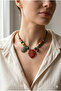 Handmade Mixed Glass Beaded Special Design Necklace - 3