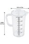 500ml PP Plastic Measuring Jug – BPA-Free White Graduated Beaker Cup Pitcher with Handle - 3