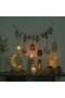 Afreen Wood Cutwork Lantern Decor - 11.8X0.3X20 Cm Festive LED Lantern for Ramadan & Eid - 3