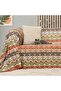 slh shop CONCEPT SoftMicro Boho غطاء أريكة من الألياف الدقيقة بنمط عرقي وبطانية تلفزيون، شال للأريكة - 3