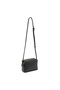 Amber Women’s Genuine Leather Shoulder Bag with Adjustable Long Strap, Zip Closure and Gold-Tone Hardware – Black / Brown / Smoky - 2