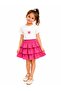 Girl's Stoned Layered Skirt 2-Piece Set 26225