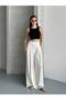 Pleated Pocketed Wide Leg Shalwar Trousers - 2