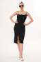 Women's Strappy Wrap Fabric Dress - 3