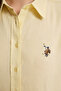 Women's Light Yellow Long Sleeve Basic Shirt 50320204-Vr004 - 6